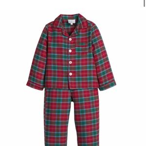 Little English Kids Plaid Pajama Set - Red and Green